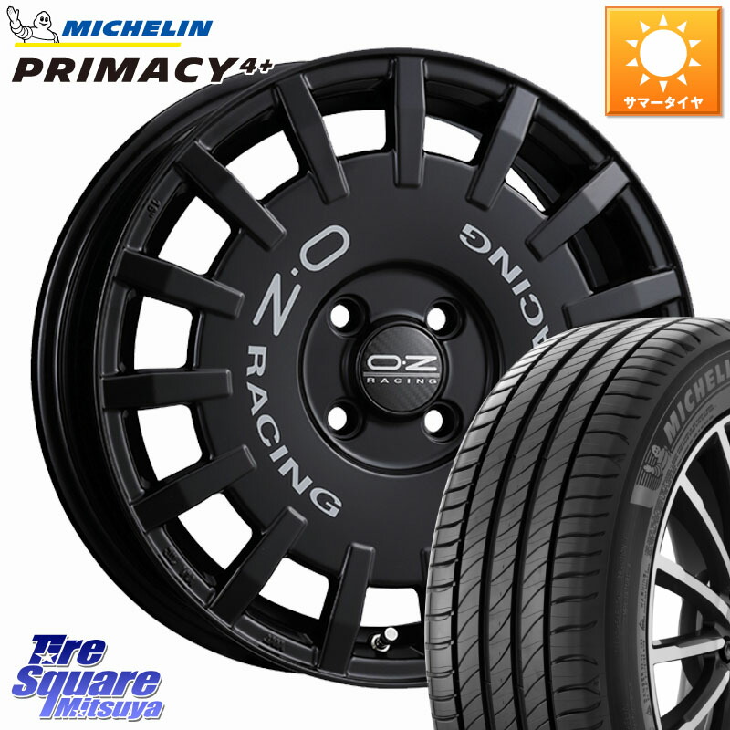 OZ Rally Racing ラリーレーシング ホイール 16インチ 16 X 6.5J +45 4穴 100 ミシュラン PRIMACY4+ プライマシー4+ 88V XL 正規 195/50R16 アクア 160系カローラフィールダー ヤリス ロードスター モビリオ モビリオスパイク