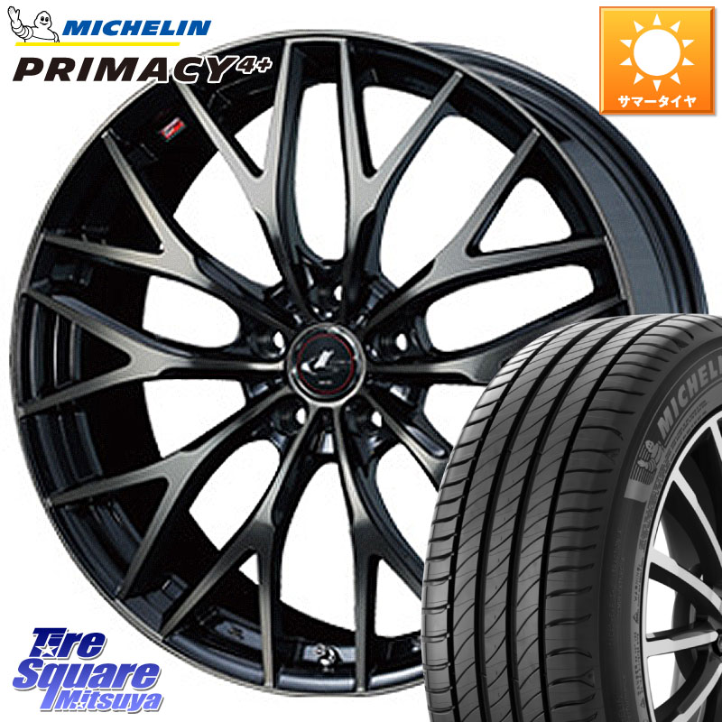 ミシュラン PRIMACY4+ プライマシー4+ 88V XL 正規 195/50R16WEDS レオニス MX ウェッズ Leonis ホイール 16インチ 16X6.5J 40 5穴 114.3|タイヤスクエアミツヤ