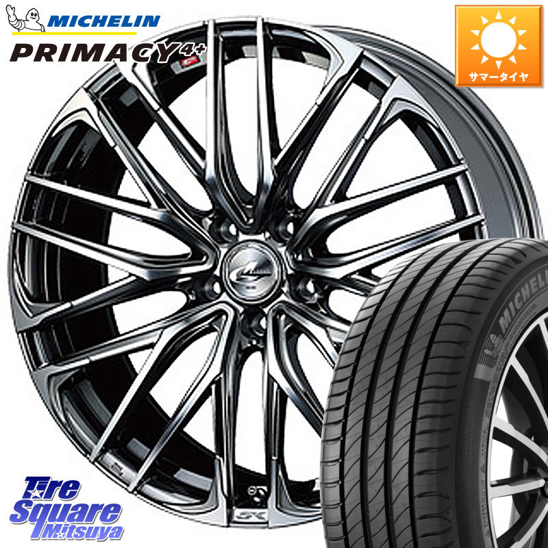 WEDS 【欠品次回05月上旬】 38336 レオニス SK ウェッズ Leonis ホイール 18インチ 18 X 8.0J +42 5穴 114.3 ミシュラン PRIMACY4+ プライマシー4+ 91W 正規 235/40R18