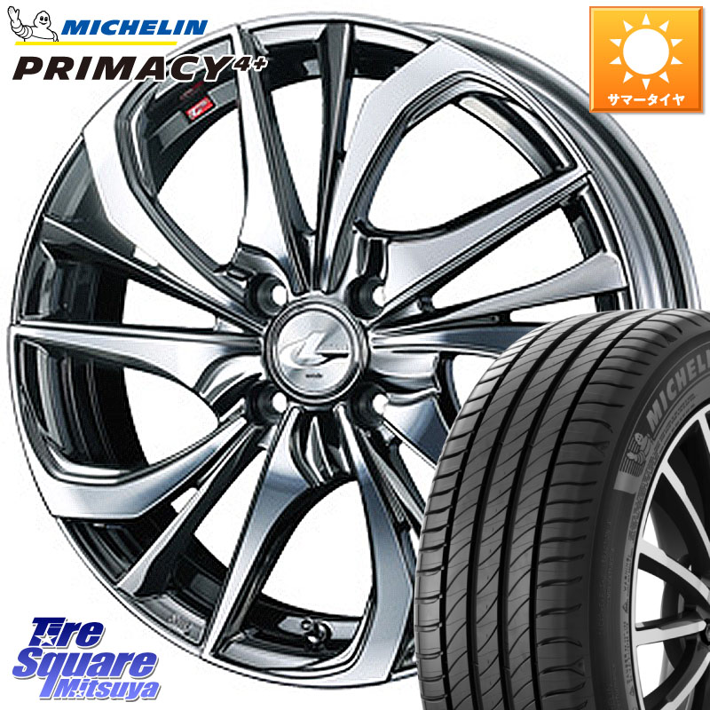 WEDS ウェッズ Leonis レオニス TE (BMCMC) ホイール 16インチ 16 X 6.0J +42 4穴 100 ミシュラン PRIMACY4+ プライマシー4+ 83W 正規 205/45R16