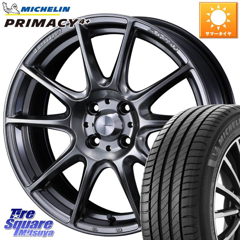 WEDS SA-25R PSB ウェッズ スポーツ ホイール 16インチ 16 X 6.5J +50 4穴 100 ミシュラン PRIMACY4+ プライマシー4+ 83W 正規 205/45R16