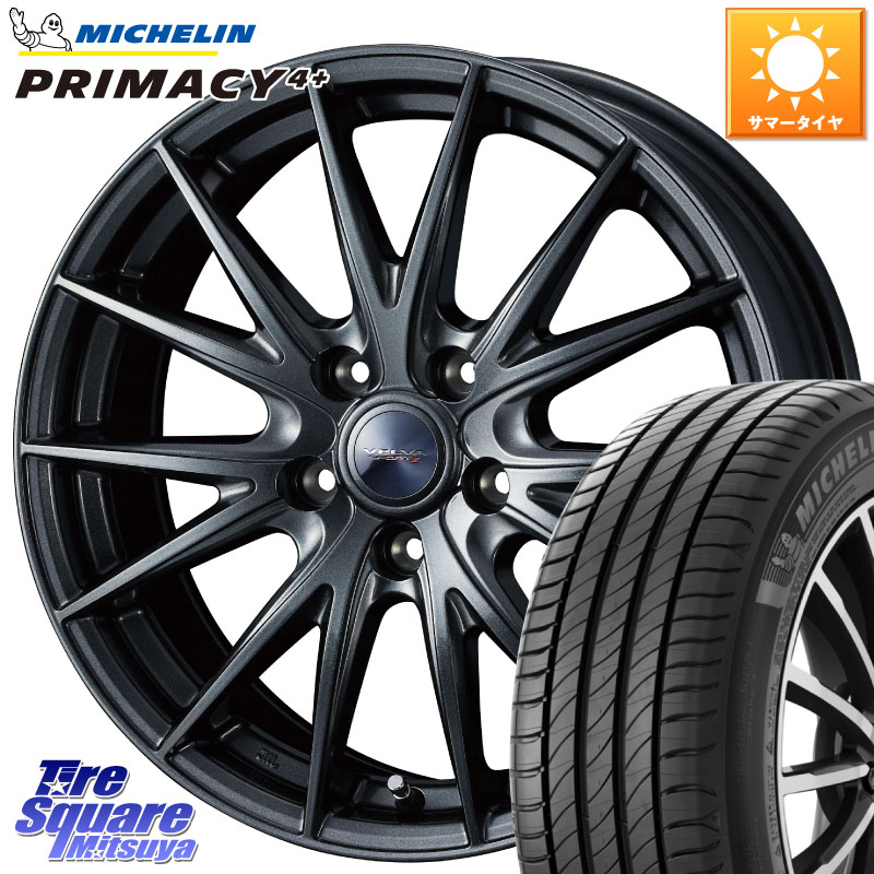 WEDS ウェッズ ヴェルヴァ スポルト2 ホイール 18インチ 18 X 8.0J +45 5穴 114.3 ミシュラン PRIMACY4+ プライマシー4+ 91W 正規 235/40R18