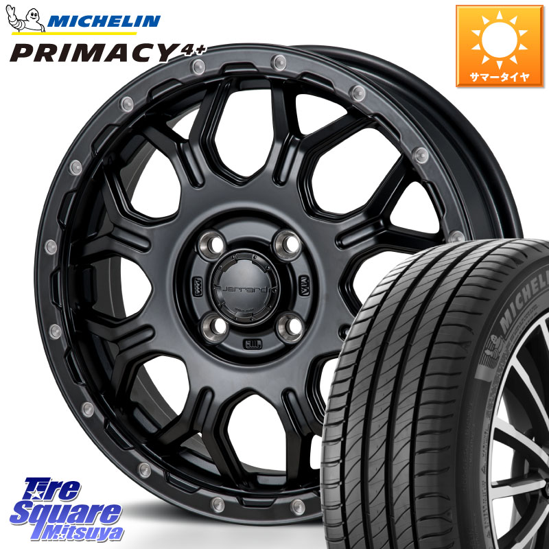 MONZA HI-BLOCK JERRARD ホイール 4本 16インチ 16 X 6.0J +41 4穴 100 ミシュラン PRIMACY4+ プライマシー4+ 88V XL 正規 195/50R16 160系カローラフィールダー ヤリス ロードスター