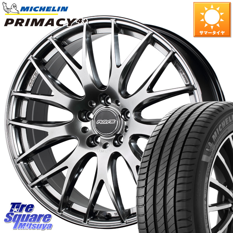 RAYS レイズ HOMURA 2X9Plus 18インチ 18 X 8.0J +45 5穴 114.3 ミシュラン PRIMACY4+ プライマシー4+ 91W 正規 235/40R18
