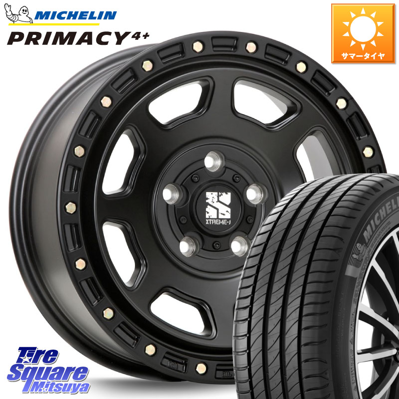 MLJ XJ07 XTREME-J BK ホイール 18インチ 18 X 8.0J +40 5穴 114.3 ミシュラン PRIMACY4+ プライマシー4+ 91W 正規 235/40R18