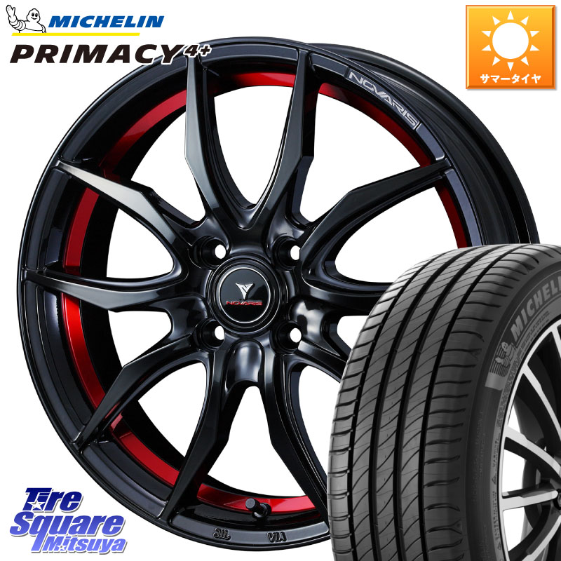 WEDS NOVARIS ROHGUE VF ノヴァリス ホイール 16インチ ローグ 16 X 6.0J +42 4穴 100 ミシュラン PRIMACY4+ プライマシー4+ 88V XL 正規 195/50R16 アクア 160系カローラフィールダー ヤリス ロードスター 130系ヴィッツ モビリオ モビリオスパイク