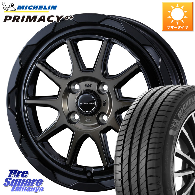 WEDS マッドヴァンス 06 MUD VANCE 06 ウエッズ 16インチ 16 X 6.0J +40 4穴 100 ミシュラン PRIMACY4+ プライマシー4+ 88V XL 正規 195/50R16 160系カローラフィールダー ヤリス ロードスター