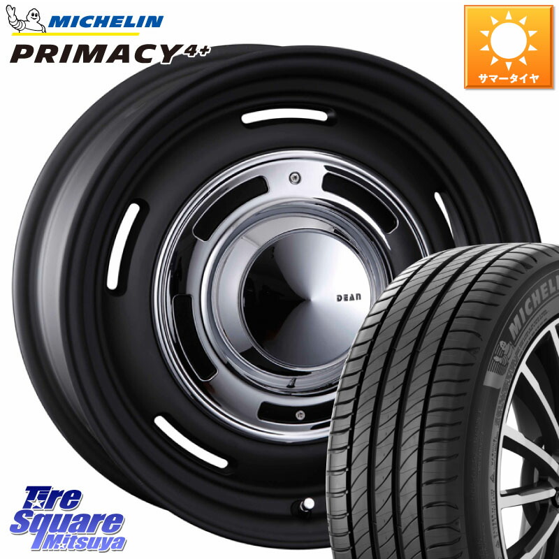 CRIMSON ディーン クロスカントリー ブラック 16インチ 欠品次回未定 16 X 6.0J +42 4穴 100 ミシュラン PRIMACY4+ プライマシー4+ 83W 正規 205/45R16