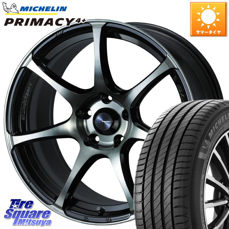 WEDS 73987 ウェッズ スポーツ SA75R SA-75R 18インチ 18 X 8.0J +42 5穴 114.3 ミシュラン PRIMACY4+ プライマシー4+ 91W 正規 235/40R18