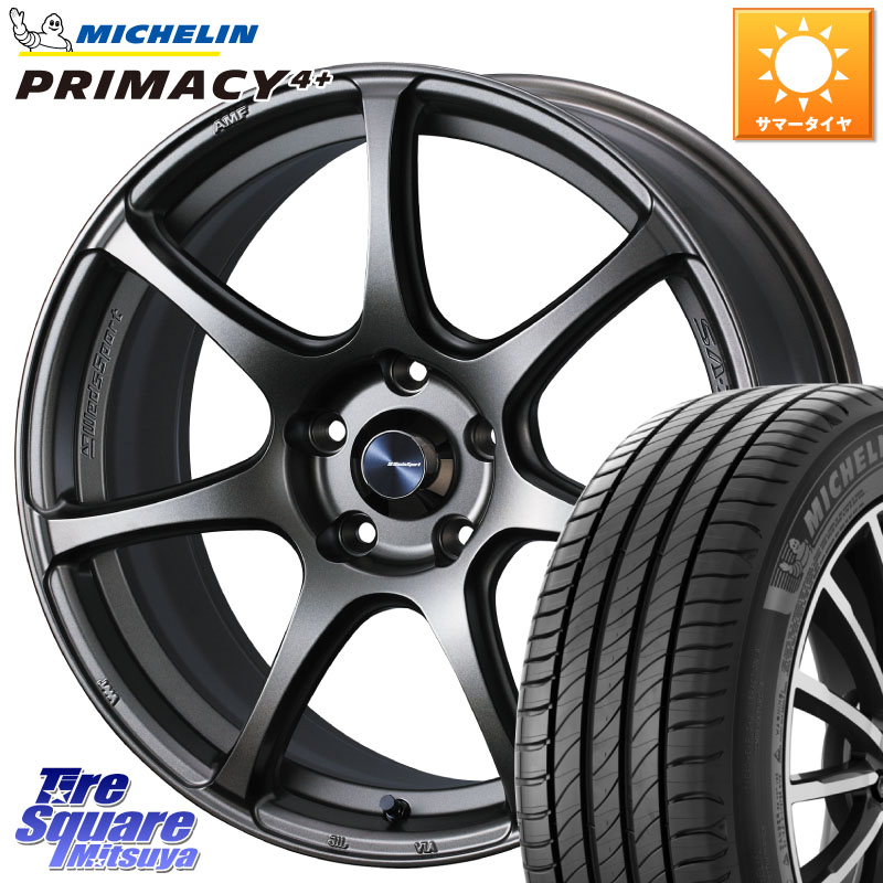 WEDS 74006 ウェッズ スポーツ SA75R SA-75R 18インチ 18 X 8.0J +42 5穴 114.3 ミシュラン PRIMACY4+ プライマシー4+ 91W 正規 235/40R18