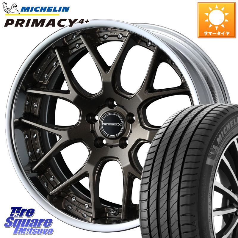 WEDS MAVERICK 1307M S-LoDisk 18インチ 2ピース 18 X 8.0J +50 5穴 114.3 ミシュラン PRIMACY4+ プライマシー4+ 91W 正規 235/40R18 FL系シビック