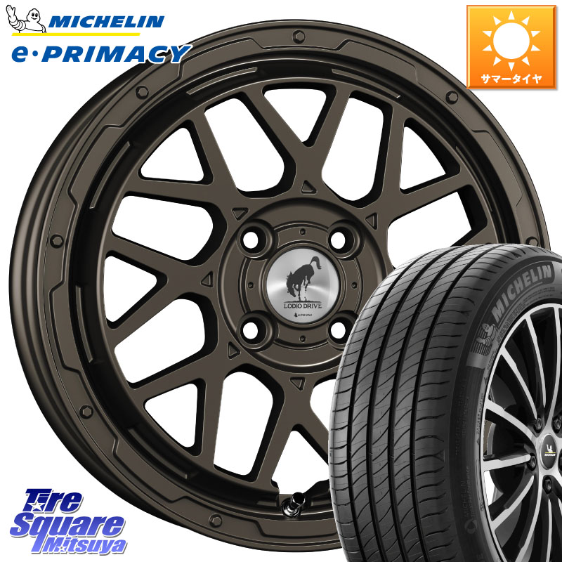 SUPER STAR LODIO DRIVE ロディオドライブ 8M MONO モノ 16インチ 16 X 6.0J +42 4穴 100 ミシュラン e PRIMACY Eプライマシー 91H XL S1 正規 195/55R16
