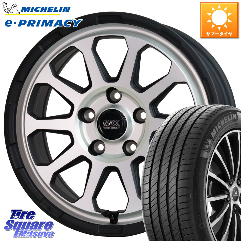 ミシュラン e PRIMACY Eプライマシー 91H XL S1 正規 195/55R16HotStuff マッドクロス レンジャー シルバー ホイール 16インチ 16X7.0J 38 5穴 114.3｜タイヤスクエアミツヤ