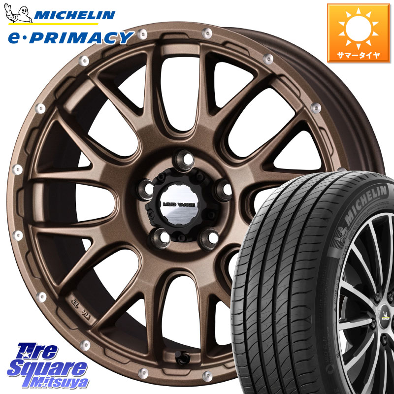 WEDS 41147 マッドヴァンス MUD VANCE 08 ホイール 18インチ 18 X 7.5J +35 5穴 114.3 ミシュラン e PRIMACY Eプライマシー 103W MO 正規 235/60R18 T33エクストレイル アウトランダーPHEV 123,115円