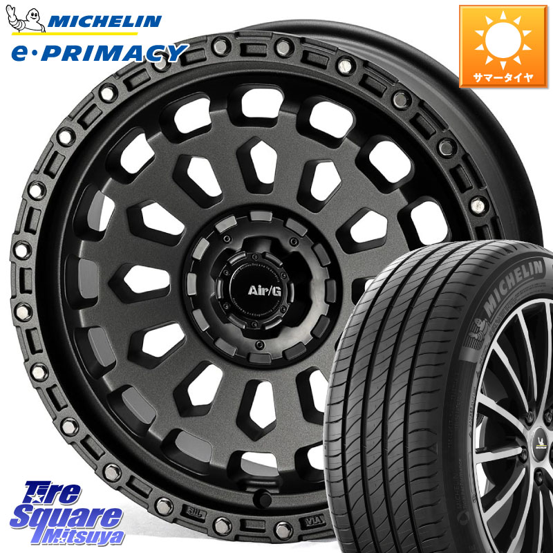 4X4エンジニアリング Air/G VULCAN MG ホイール 18インチ 18 X 8.0J +40 5穴 114.3 ミシュラン e PRIMACY Eプライマシー 98H S2 正規 225/55R18 デリカD:5