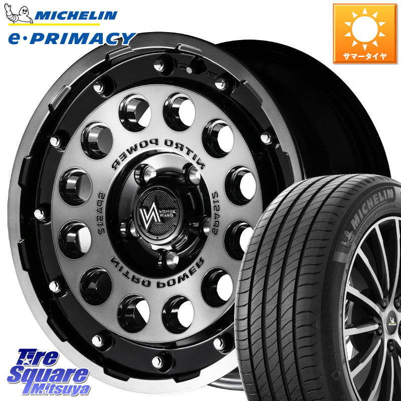 MANARAY MID ナイトロパワー H12 SHOTGUN BC ホイール 16インチ 16 X 7.0J +40 5穴 114.3 ミシュラン e PRIMACY Eプライマシー 99V XL 正規 205/65R16 10系アルファード 70系カムリ