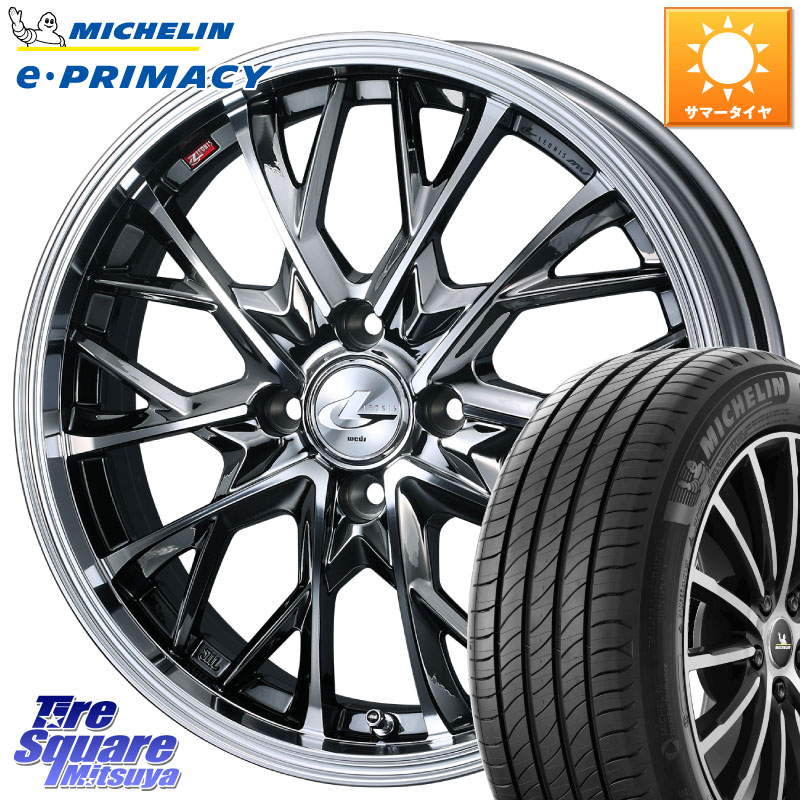 WEDS LEONIS MV レオニス MV BMCMC ホイール 16インチ 16 X 6.0J +42 4穴 100 ミシュラン e PRIMACY Eプライマシー 94V XL S1 正規 205/55R16 E13オーラ