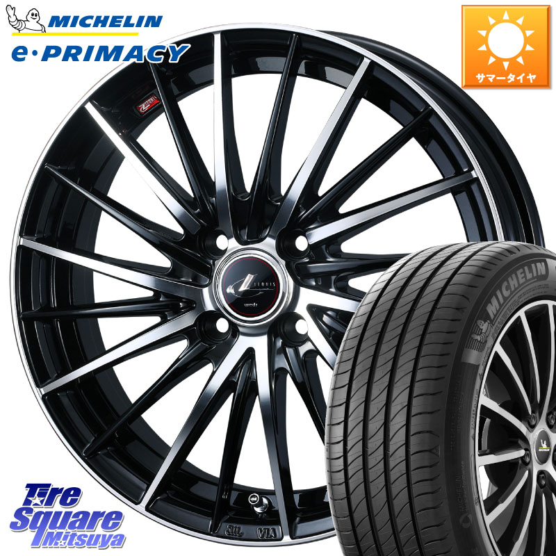 WEDS LEONIS FR レオニス FR ホイール 16インチ 16 X 6.0J +50 4穴 100 ミシュラン e PRIMACY Eプライマシー 93V XL 正規 195/60R16 E13ノートクロスオーバー