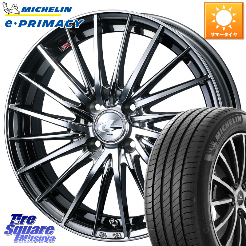 ミシュラン e PRIMACY Eプライマシー 91H XL S1 正規 195/55R16WEDS LEONIS FR レオニス FR ホイール 16インチ 16X6.0J 50 4穴 100 アクア|タイヤスクエアミツヤ
