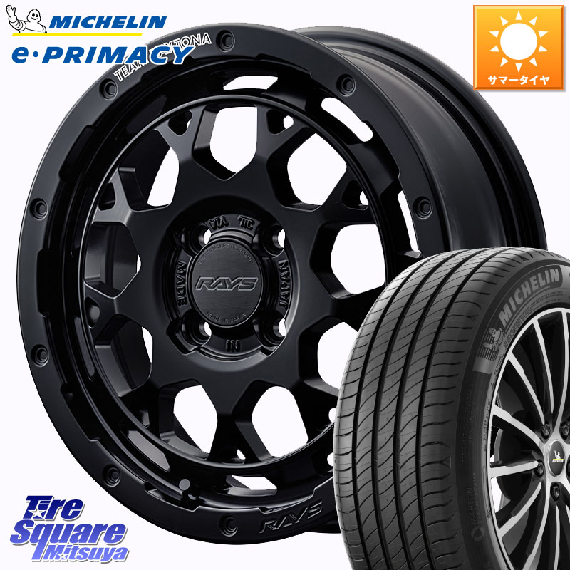 ミシュラン e PRIMACY Eプライマシー 79V XL 正規 165/55R15RAYS 【欠品次回2月末】 TEAM DAYTONA M9+ BOJ ホイール 15インチ 15X5.0J 45 4穴 100 タント スペーシア サクラ｜タイヤスクエアミツヤ