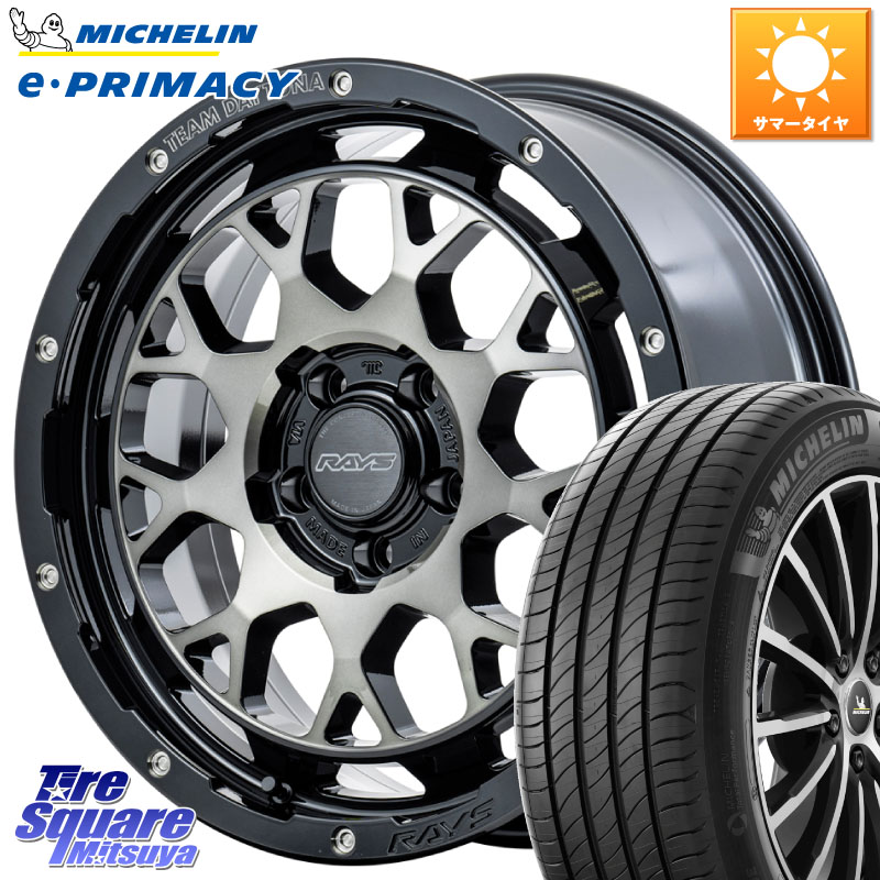 RAYS 【欠品次回6~7月】 TEAM DAYTONA M9+ ホイール 18インチ 18 X 7.5J +38 5穴 114.3 ミシュラン e PRIMACY Eプライマシー 95Y XL 正規 225/45R18 リーフ