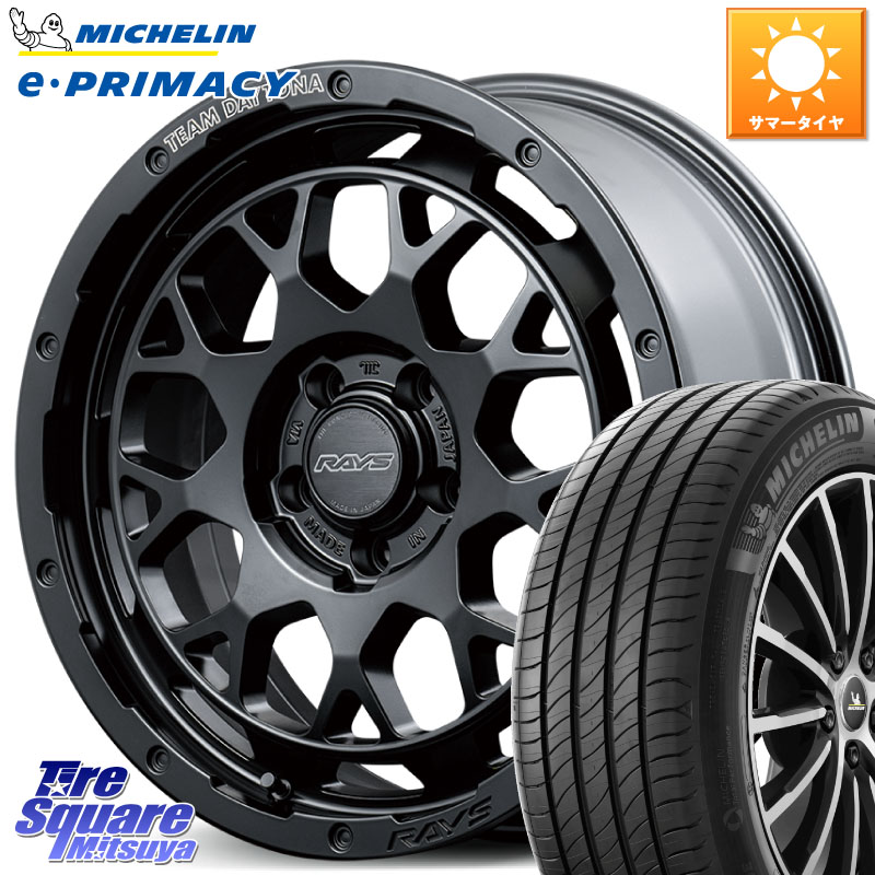 RAYS 【欠品次回8~9月】 TEAM DAYTONA M9+ BOJ ホイール 18インチ 18 X 7.5J +38 5穴 114.3 ミシュラン e PRIMACY Eプライマシー 89W 正規 215/45R18 リーフ