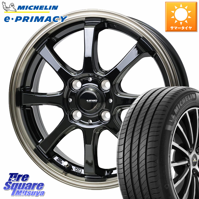 HotStuff G-SPEED P-08 ホイール 16インチ ジースピード 16 X 6.0J +45 4穴 100 ミシュラン e PRIMACY Eプライマシー 91H XL S1 正規 195/55R16