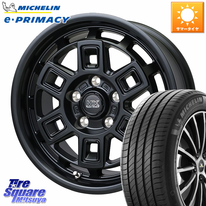 ミシュラン e PRIMACY Eプライマシー 95W XL 正規 215/50R17HotStuff MAD CROSS AEVER マッドクロス アイヴァー ホイール 17インチ 17X7.0J 38 5穴 114.3 ZE1リーフ プリウスアルファ SAI シビック インサイト|タイヤスクエアミツヤ