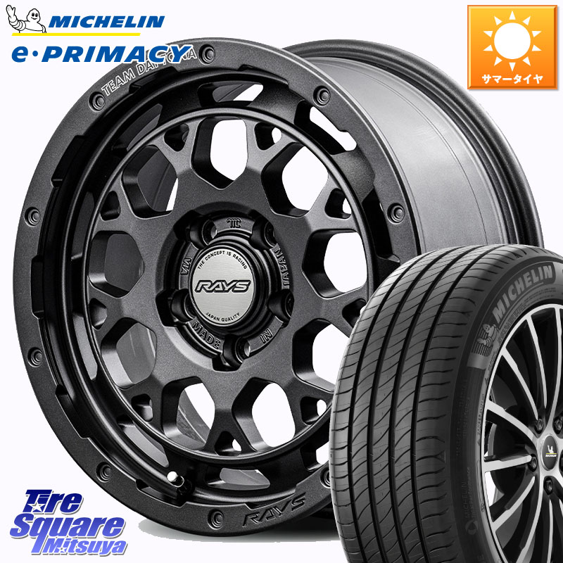 RAYS 【欠品次回8~9月】 TEAM DAYTONA M9+ Spec M ホイール 18インチ 18 X 7.5J +38 5穴 114.3 ミシュラン e PRIMACY Eプライマシー 92Y XL S1 正規 225/40R18 GRヤリスRSノーマルキャリパー