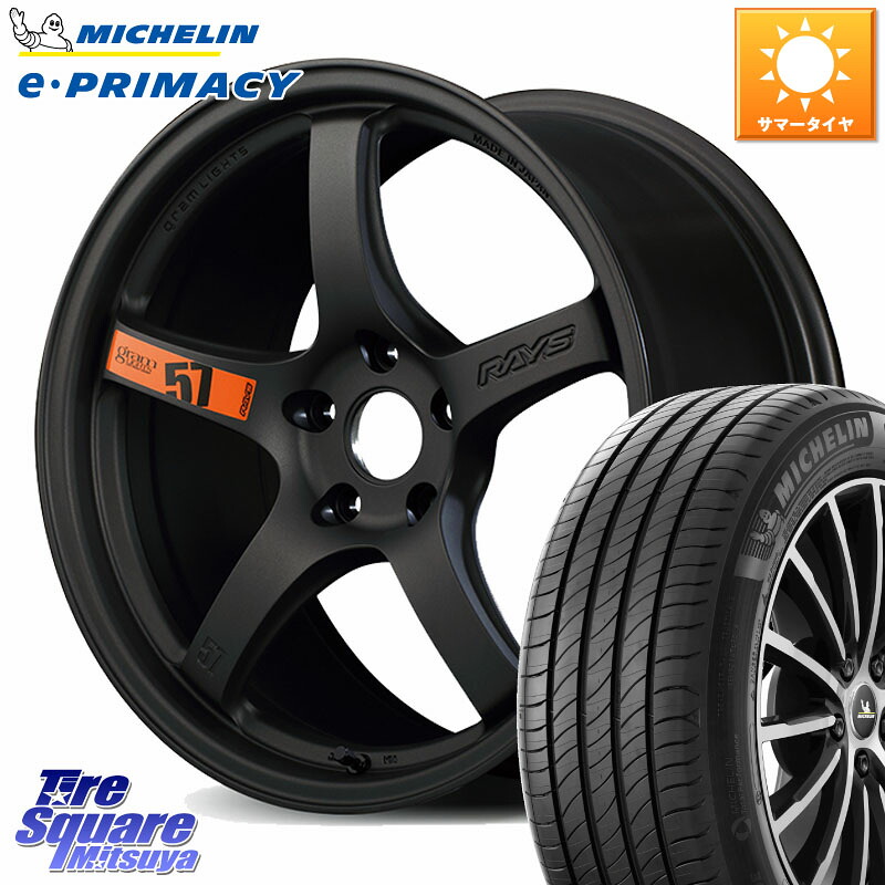 ミシュラン e PRIMACY Eプライマシー 98H S2 正規 225/55R18RAYS 【欠品次回~1月】 gramLIGHTS 57CR SpecD ホイール 18インチ 18X7.5J 50 5穴 100 レガシー レガシィ アウトバック｜タイヤスクエアミツヤ