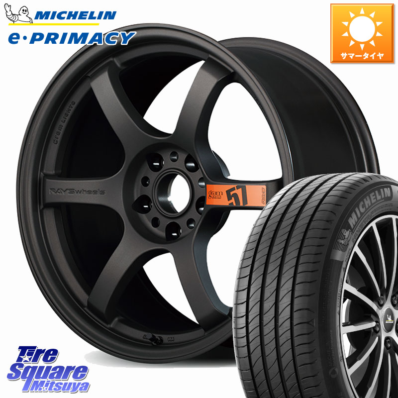 RAYS 【欠品次回要問合せ】 gramLIGHTS 57DR SpecD ホイール 18インチ 18 X 8.5J +37 5穴 114.3 ミシュラン e PRIMACY Eプライマシー 103W MO 正規 235/60R18 アウトランダーPHEV