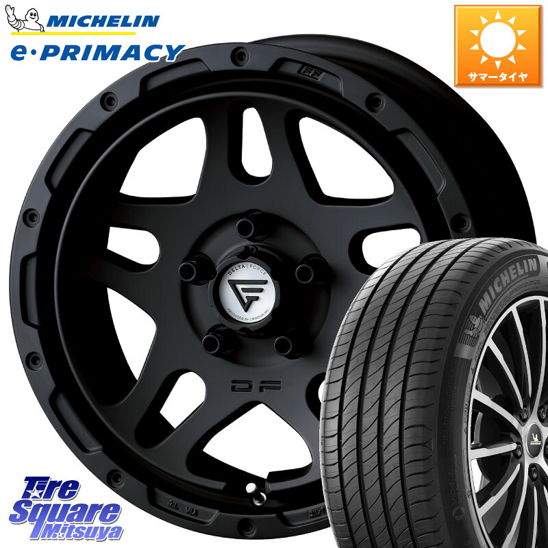 DELTA FORCE OVERLANDER ホイール 17インチ 17 X 7.0J +32 5穴 114.3 ミシュラン e PRIMACY Eプライマシー 94V 正規 215/55R17