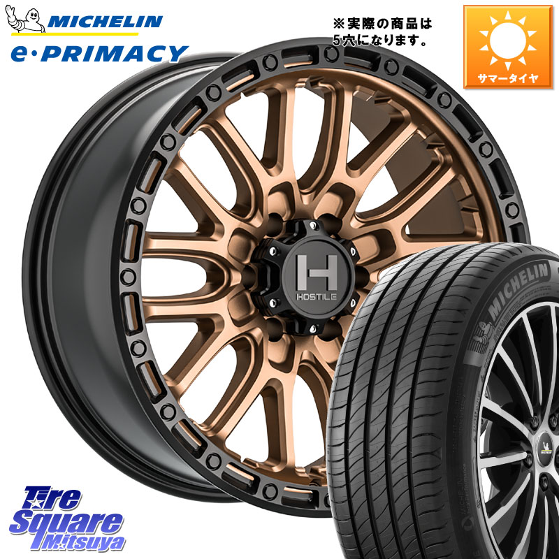 HOSTILE H135 RIDGE CREST JP SPEC ホイール 17インチ◇参考画像 17 X 8.0J +38 5穴 114.3 ミシュラン e PRIMACY Eプライマシー 94V 正規 215/55R17