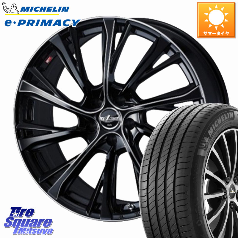 WEDS LEONIS JG レオニスJG ホイール 19インチ 19 X 8.0J +43 5穴 114.3 ミシュラン e PRIMACY Eプライマシー 99V VOL 正規 235/50R19 BT5レガシィアウトバック SL系フォレスター