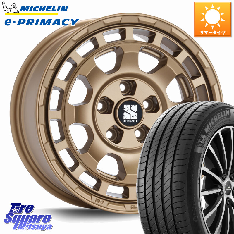 ミシュラン e PRIMACY Eプライマシー 99V XL 正規 205/65R16MLJ SAVANZA サバンザ XTREME-J ホイール 16インチ エクストリーム 16X7.0J 35 5穴 114.3 ティアナ 日産｜タイヤスクエアミツヤ