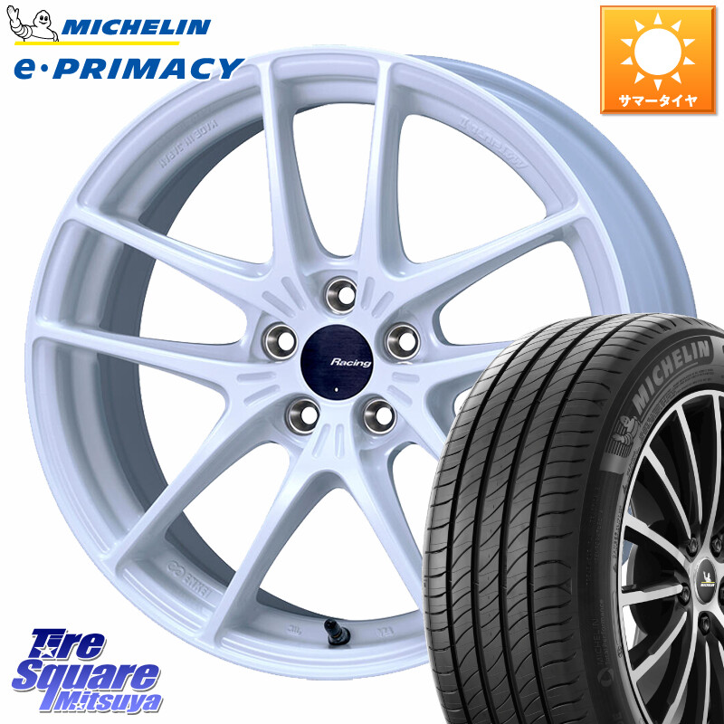 ミシュラン e PRIMACY Eプライマシー 95W XL 正規 215/50R17KYOHO ENKEI Racing NVR5 For GR86・BRZ Cup ホイール 17インチ 17X7.5J 44 5穴 100 エクシーガ|タイヤスクエアミツヤ