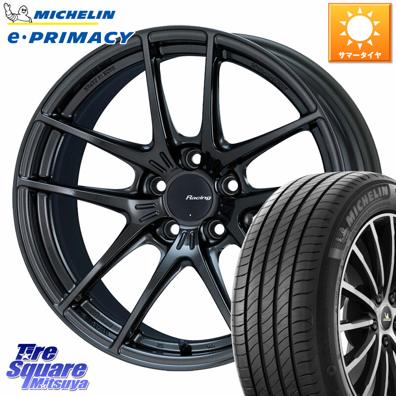 ミシュラン e PRIMACY Eプライマシー 89W 正規 215/45R18ENKEI エンケイ Racing NVR5 ホイール 18インチ 18X7.5J 48 5穴 114.3 90系ノア/ヴォクシー MAZDA3 P15キックス ZE1リーフ プリウスアルファ ノア NOAH ジェイド アクセラ MAZDA|タイヤスクエアミツヤ