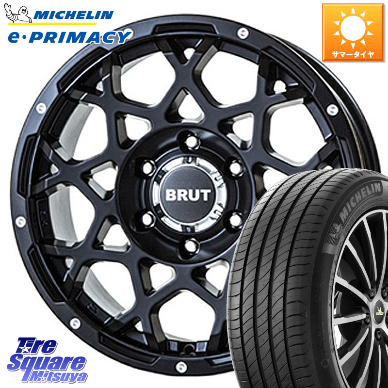 BRUT ブルート BR-55 BR55 ミルドサテンブラック ホイール 18インチ 18 X 8.0J +40 5穴 114.3 ミシュラン e PRIMACY Eプライマシー 102V XL 正規 225/55R18 デリカD:5
