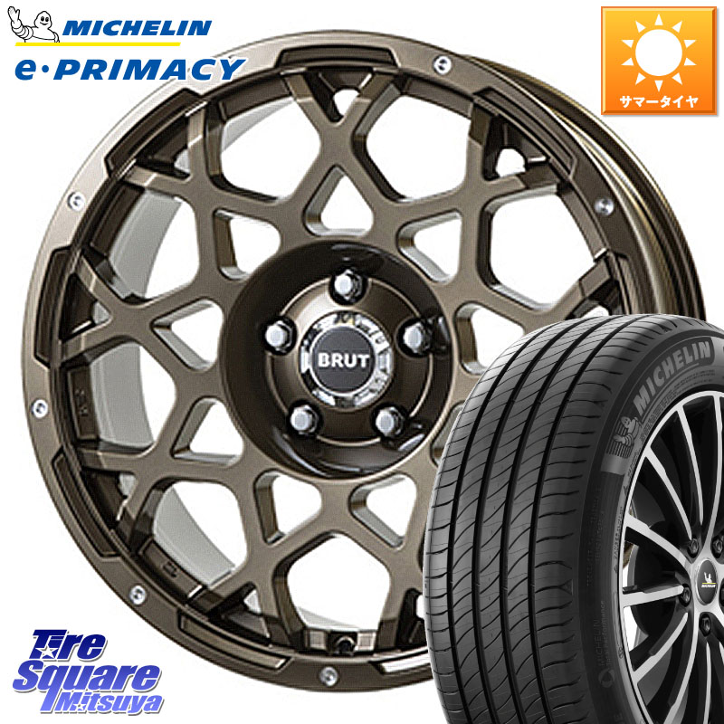 ミシュラン e PRIMACY Eプライマシー 101Y XL 正規 235/50R18BRUT ブルート BR-55 BR55 ホイール 18インチ 18X8.0J 40 5穴 114.3 30系アルファード/ヴェルファイア 20系アルファード ヴェルファイアハイブリッド ヴェルファイア アルファード｜タイヤスクエアミツヤ