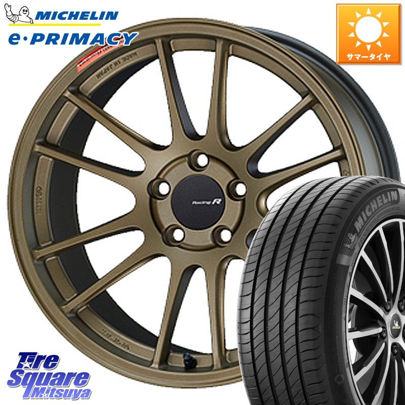 ミシュラン e PRIMACY Eプライマシー 98V 正規 225/55R18ENKEI エンケイ Racing Revolution GTC01RR ホイール 18X8.0J 45 5穴 114.3 SL系フォレスター|タイヤスクエアミツヤ