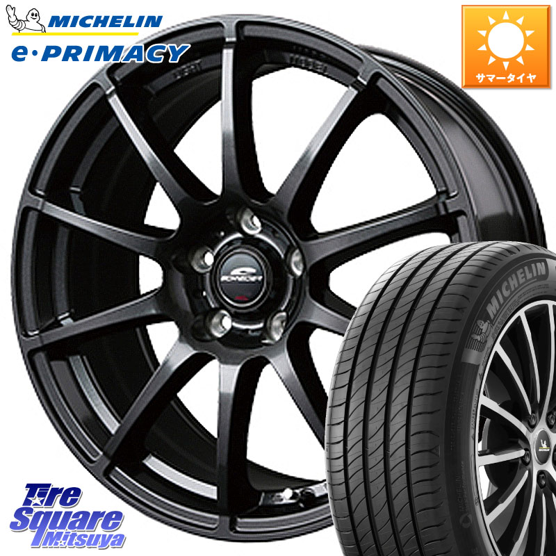 MANARAY MID SCHNEIDER StaG スタッグ ガンメタ ホイール 18インチ 18 X 8.0J +35 5穴 114.3 ミシュラン e PRIMACY Eプライマシー 98W XL S2 正規 235/45R18 106,618円