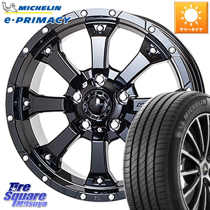 ミシュラン e PRIMACY Eプライマシー 99V XL 正規 205/65R16MKW MK-46 MK46 グロスブラック 5H ホイール 16インチ 16X7.0J 35 5穴 114.3 ティアナ 日産｜タイヤスクエアミツヤ