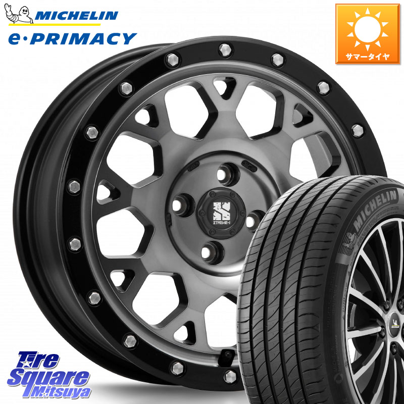 ミシュラン e PRIMACY Eプライマシー 91H XL S1 正規 195/55R16MLJ XJ04 XTREME-J エクストリームJ ホイール 16インチ 16X6.5J 38 4穴 100 MAZDA2 カローラフィールダー カローラアクシオ｜タイヤスクエアミツヤ