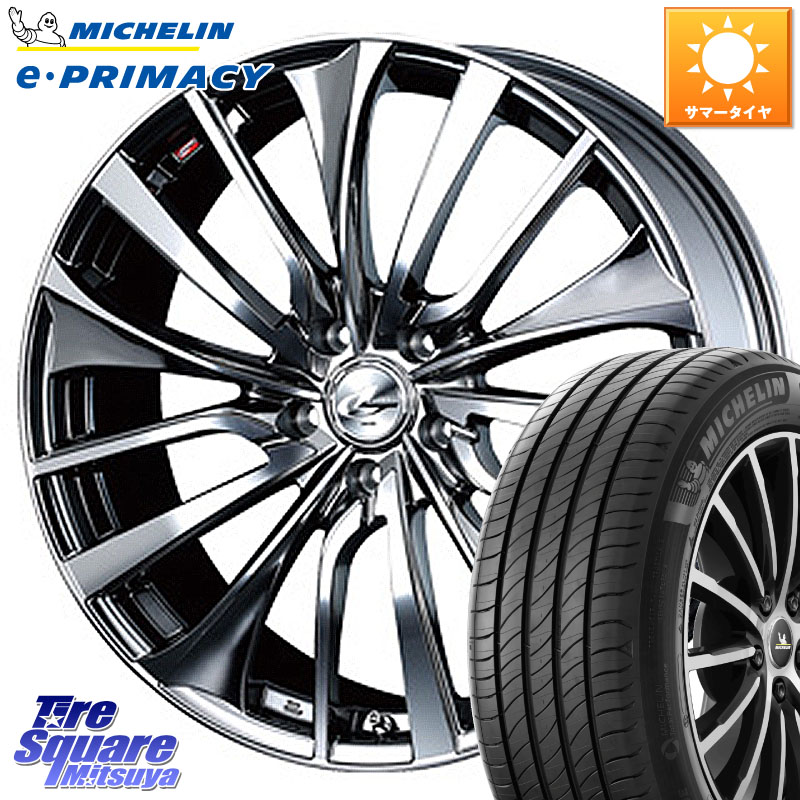 WEDS 36373 レオニス VT ウェッズ Leonis ホイール 19インチ 19 X 7.5J +53 5穴 114.3 ミシュラン e PRIMACY Eプライマシー 99V VOL 正規 235/50R19