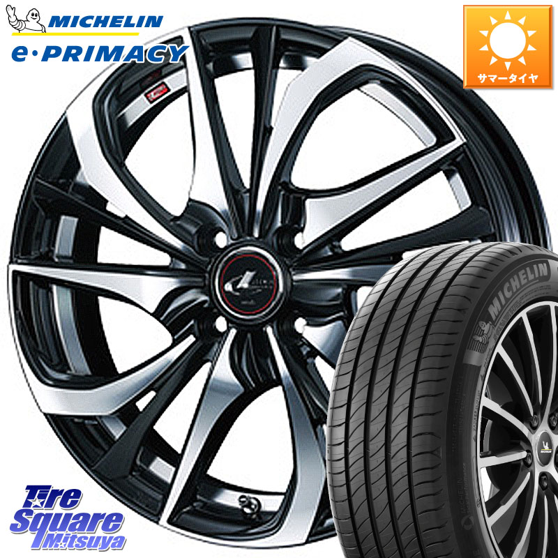 WEDS ウェッズ Leonis レオニス TE ホイール 16インチ 16 X 6.0J +50 4穴 100 ミシュラン e PRIMACY Eプライマシー 93V XL 正規 195/60R16 E13ノートクロスオーバー