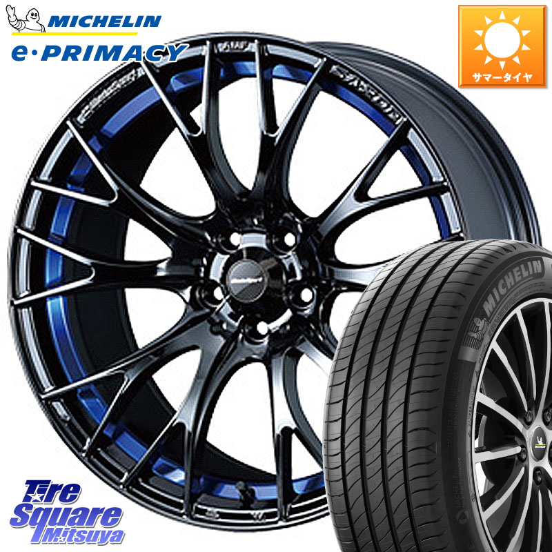 WEDS 72738 SA-20R SA20R ウェッズ スポーツ ホイール 18インチ 18 X 7.5J +45 5穴 100 ミシュラン e PRIMACY Eプライマシー 89W 正規 215/45R18