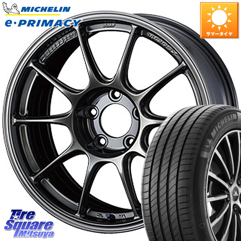 WEDS 73521 TC105X EJ ウェッズ スポーツ ホイール 17インチ 17 X 8.0J +49 5穴 114.3 ミシュラン e PRIMACY Eプライマシー 94V 正規 215/55R17