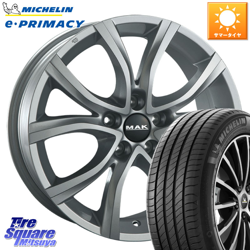 阿部商会 MAK ANTIBES ホイール 16インチ 16 X 7.0J(PEUGET 308 T9) +45 5穴 108 ミシュラン e PRIMACY Eプライマシー 94V XL 正規 205/55R16 プジョー308 T9系(GTi除く)