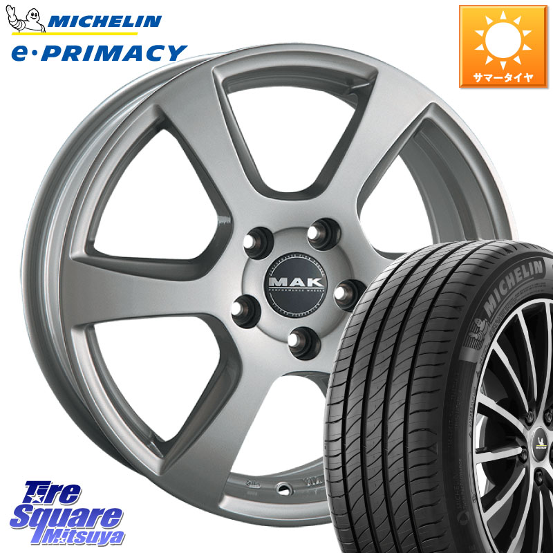 ミシュラン e PRIMACY Eプライマシー 94V 正規 215/55R17阿部商会 MAK VINCI(ヴィンチ) ホイール 17インチ 17X7.0J(AUDI Q2 GAC) 45 5穴 112 アウディ Q2｜タイヤスクエアミツヤ