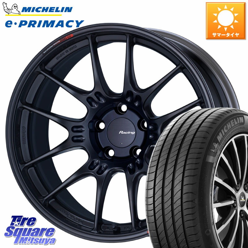 ミシュラン e PRIMACY Eプライマシー 92Y XL S1 正規 225/40R18ENKEI エンケイ RACING GTC02 BK ホイール 18インチ 18X8.5J 43 5穴 114.3 インサイト|タイヤスクエアミツヤ